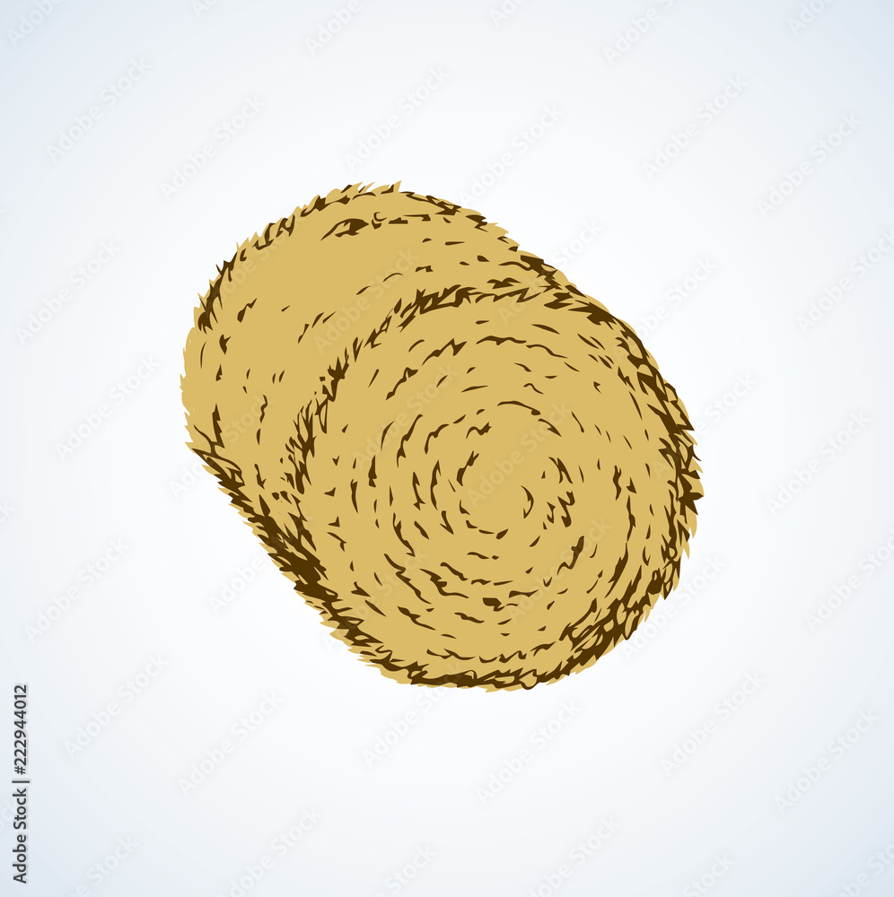 Obraz premium Haystack. Vector drawing