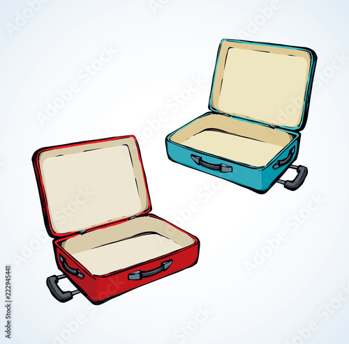 Suitcase. Vector drawing