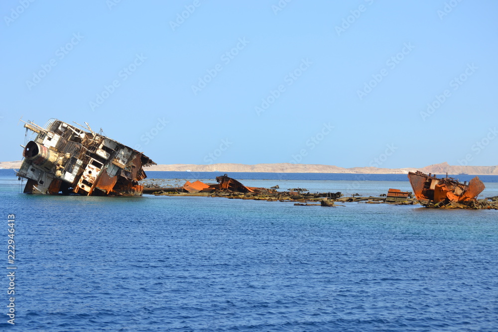 затонувший корабль море затонувший корабль море