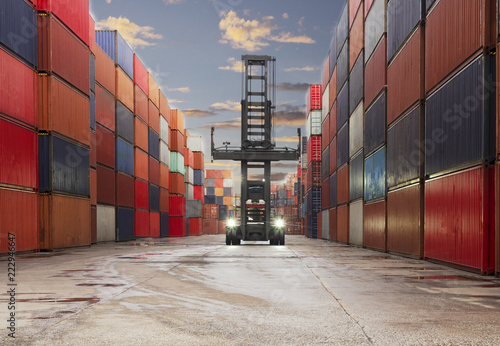 cargo containers in port