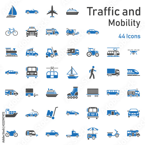 Traffic & Mobility - Iconset