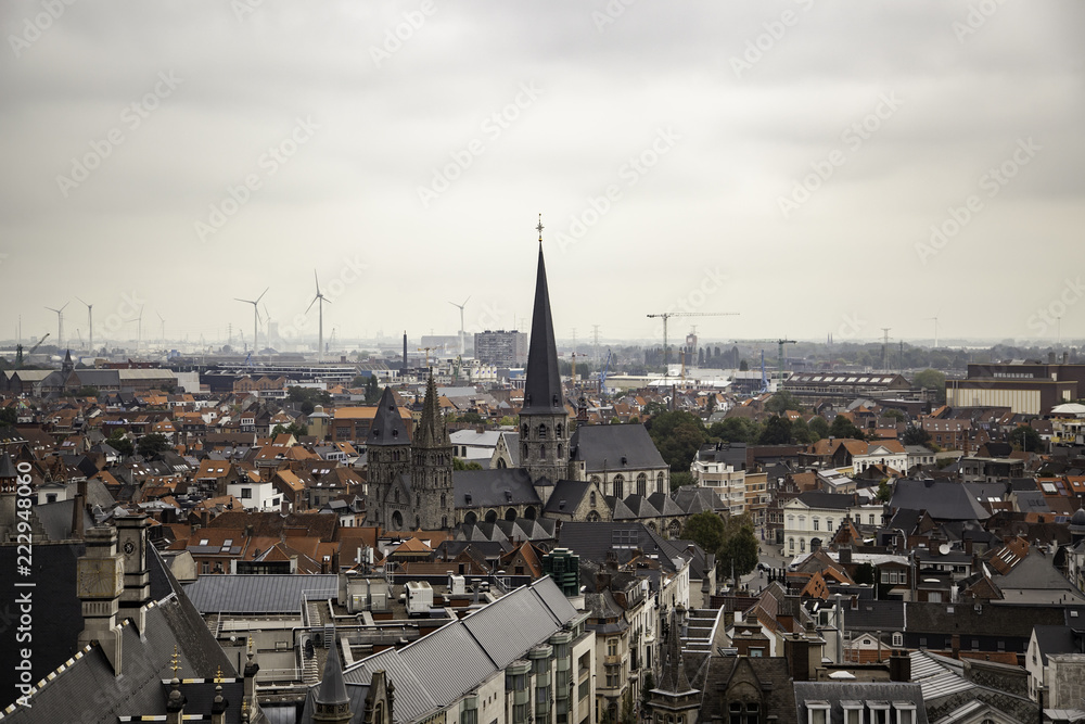 View of Ghent from the height