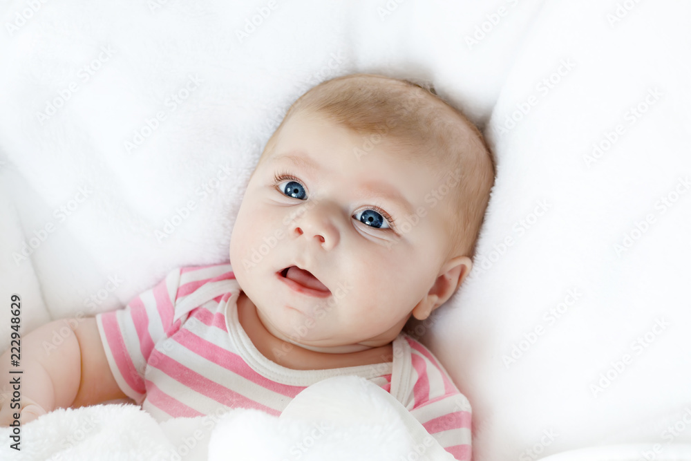 Portrait of cute adorable newborn baby child Portrait of cute adorable newborn baby child