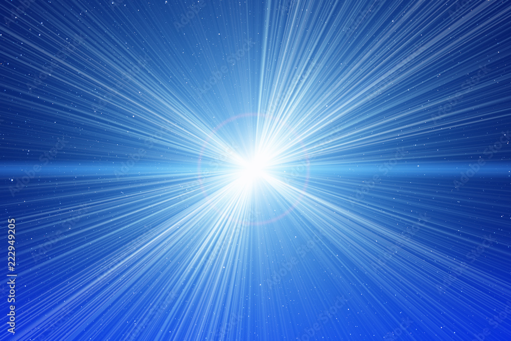 Fototapeta premium Milky Way stars and supernova. 2D render / illustration.