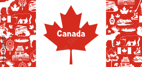 Canada background design.