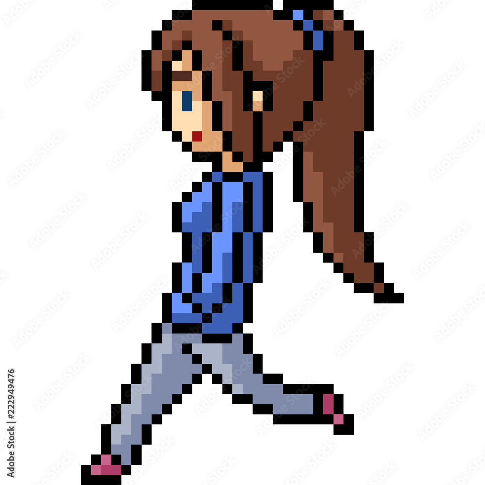 Estights Femininos Jogo Pixel Art Vetor Ilustração Ilustração do Vetor -  Ilustração de pixels, modelo: 278415673