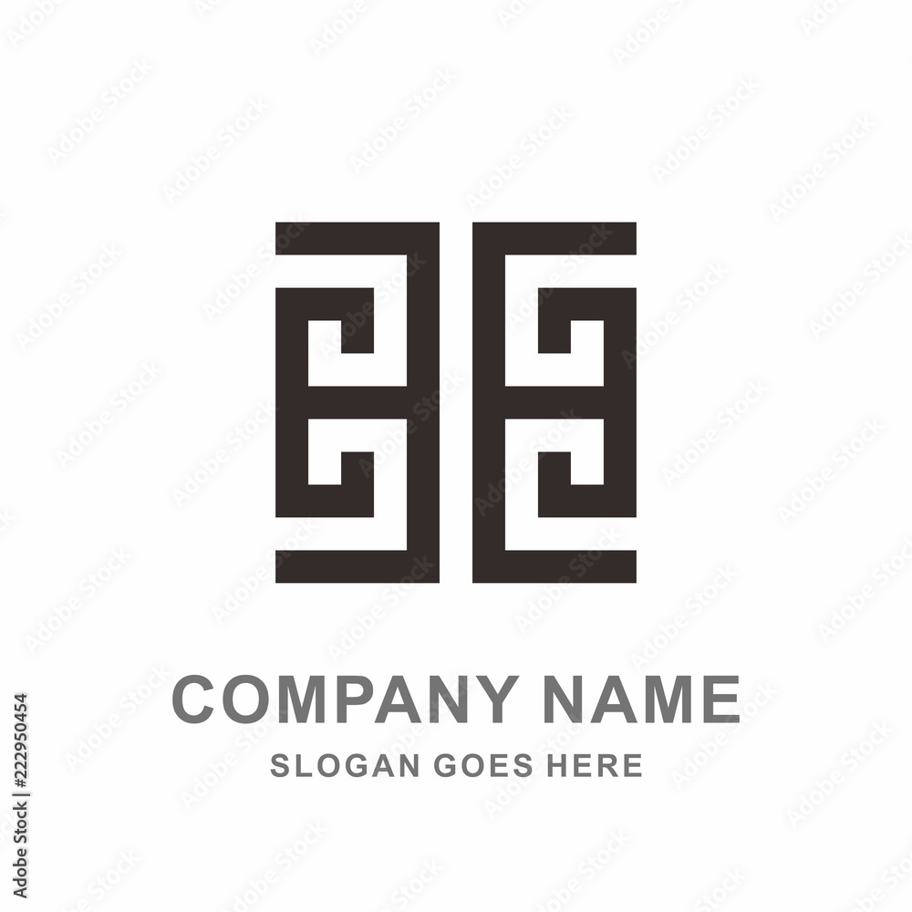 Monogram Letter E Geometric Square Space Cube Architecture Construction Business Company Stock Vector Logo Design Template Monogram Letter E Geometric Square Space Cube Architecture Construction Business Company Stock Vector Logo Design Template