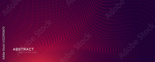 abstract particles dots background banner