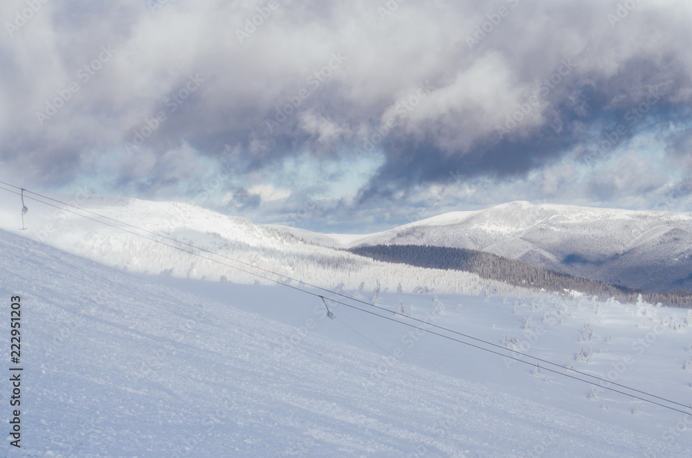 Dragobrat ski resort, Ukraine, Carpathian Mountains Dragobrat ski resort, Ukraine, Carpathian Mountains