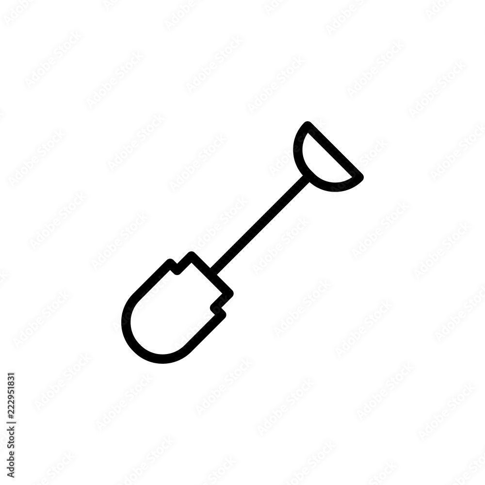 shovel icon. Element of autumn icon for mobile concept and web apps. Thin line shovel icon can be used for web and mobile shovel icon. Element of autumn icon for mobile concept and web apps. Thin line shovel icon can be used for web and mobile