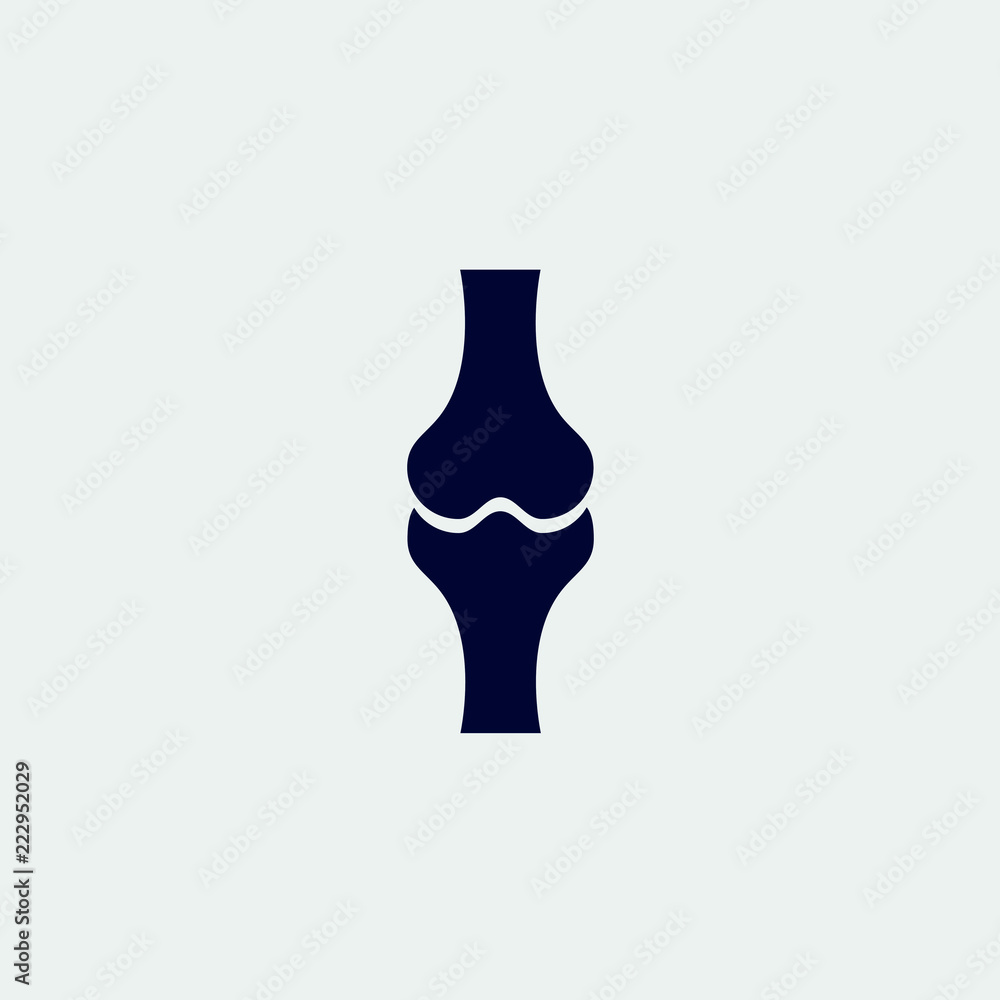 bone icon, vector illustration. flat icon bone icon, vector illustration. flat icon