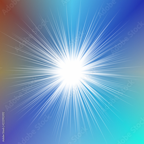 Abstract dynamic gradient blur ray burst background - graphic design