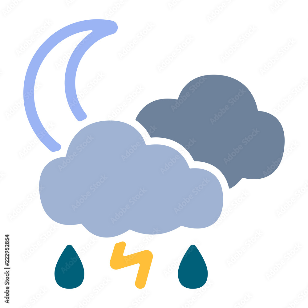 Wetter Icon - Gewitter Wetter Icon - Gewitter