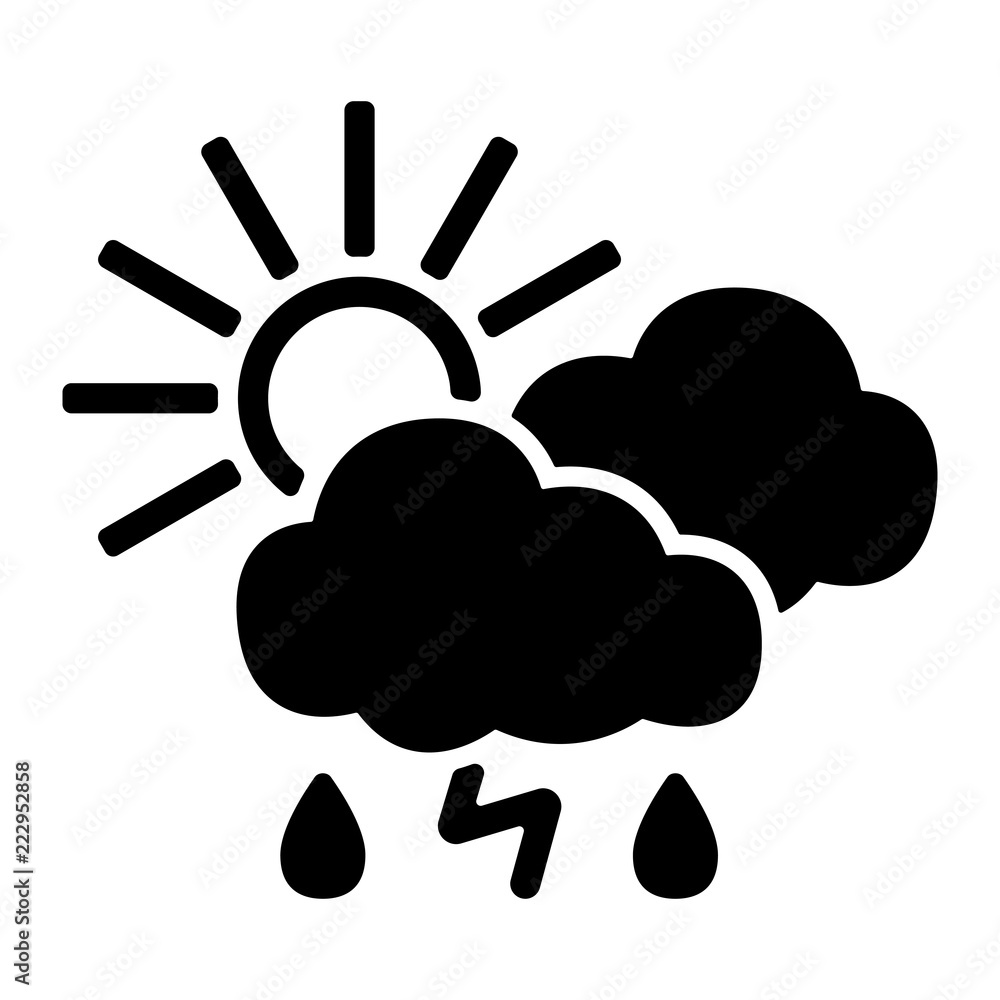 Wetter Icon - Gewitter