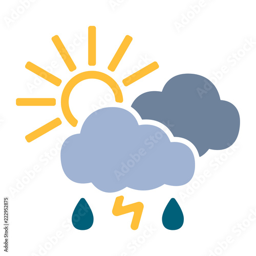 Wetter Icon - Gewitter