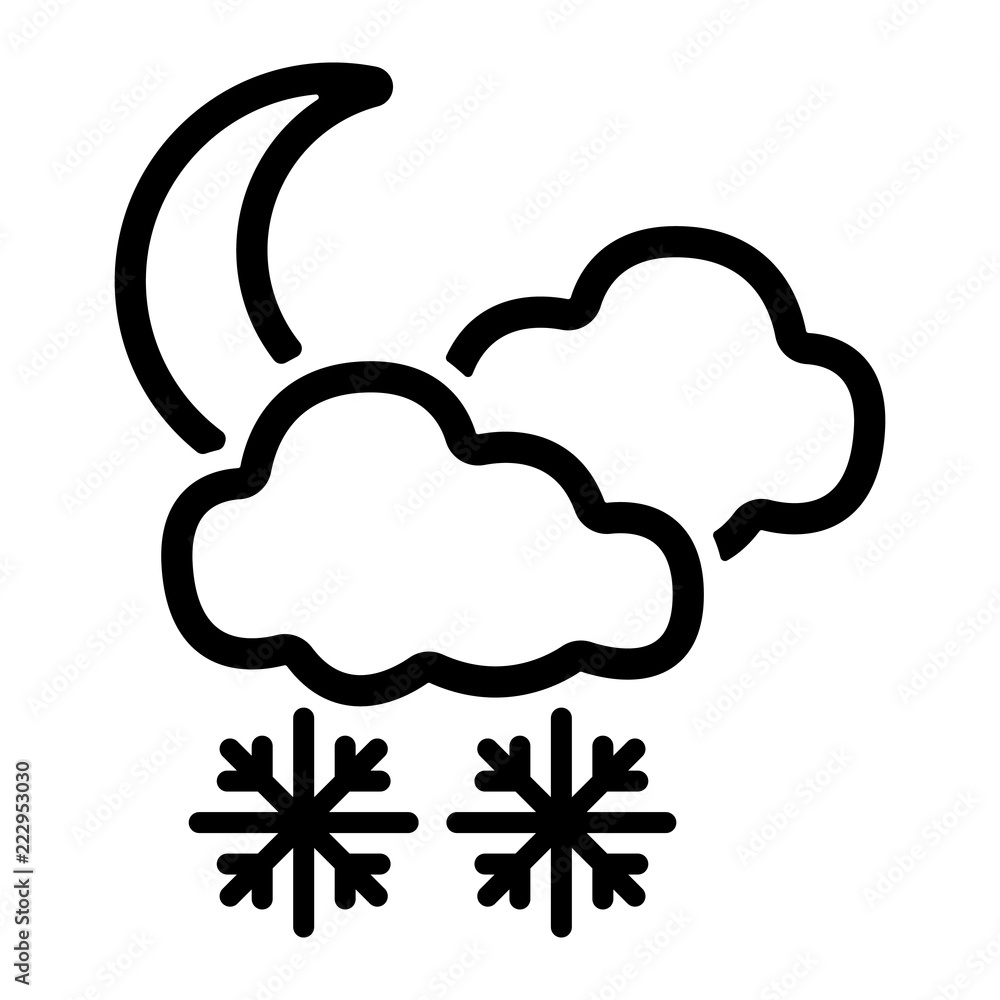 Wetter Icon - Schneefall