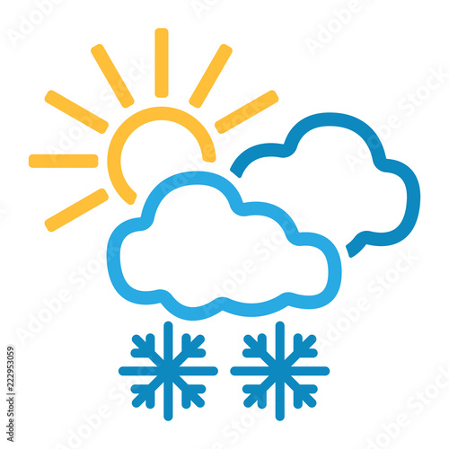 Wetter Icon - Schneefall