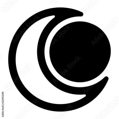 Wetter Icon - zunehmender Mond