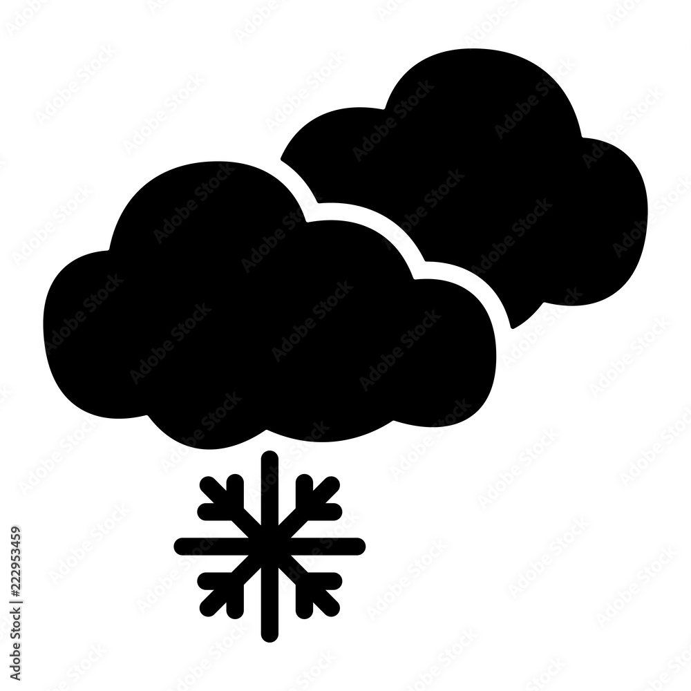 Wetter Icon - Schnee Wetter Icon - Schnee