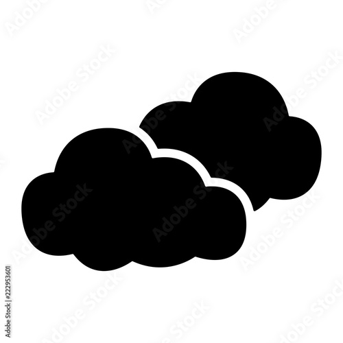 Wetter Icon - stark bewölkt