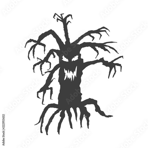 Scary Halloween treeScary Halloween tree with branches and hands.