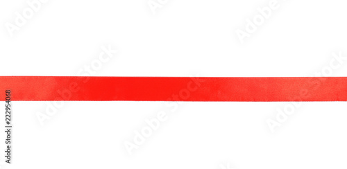 Free Download Red satin ribbon on white background - GFXLoad