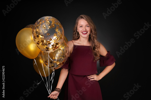 Beautiful young woman with ...