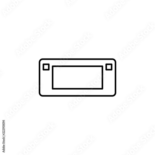 game console icon. Element of Internet related icon for mobile concept and web apps. Thin line game console icon can be used for web and mobile