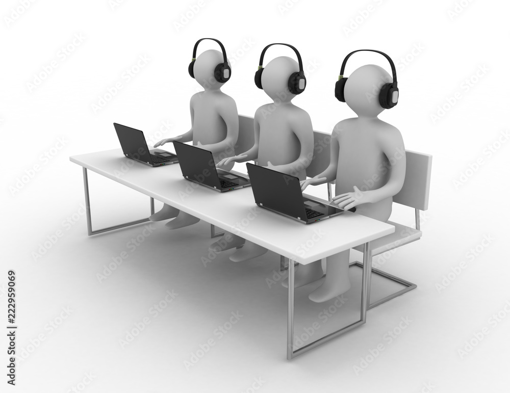 Businessman with a laptop, team work concept Businessman with a laptop, team work concept