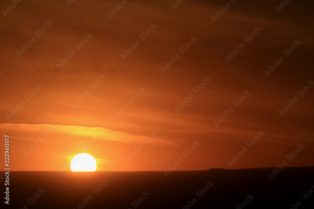Beautiful sunset over the mountain range of San Pedro de Atacama in northern Chile, South America Beautiful sunset over the mountain range of San Pedro de Atacama in northern Chile, South America