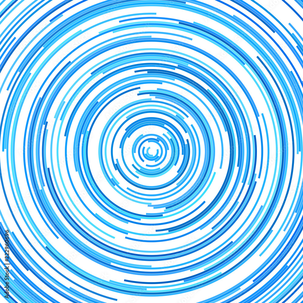 Obraz premium Hypnotic abstract circular stripe pattern background - vector graphic design