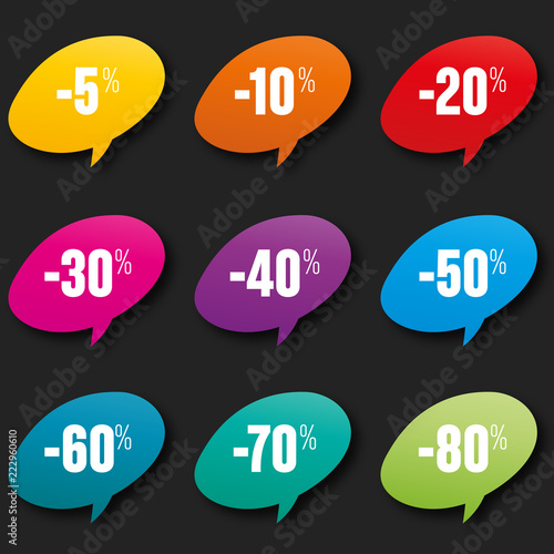 set icône prix