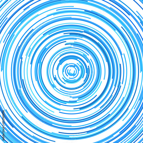 Hypnotic abstract circular stripe pattern background - vector graphic design
