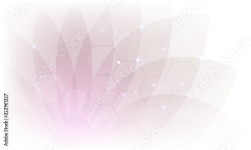 Beautiful delicate abstract transparent flower background