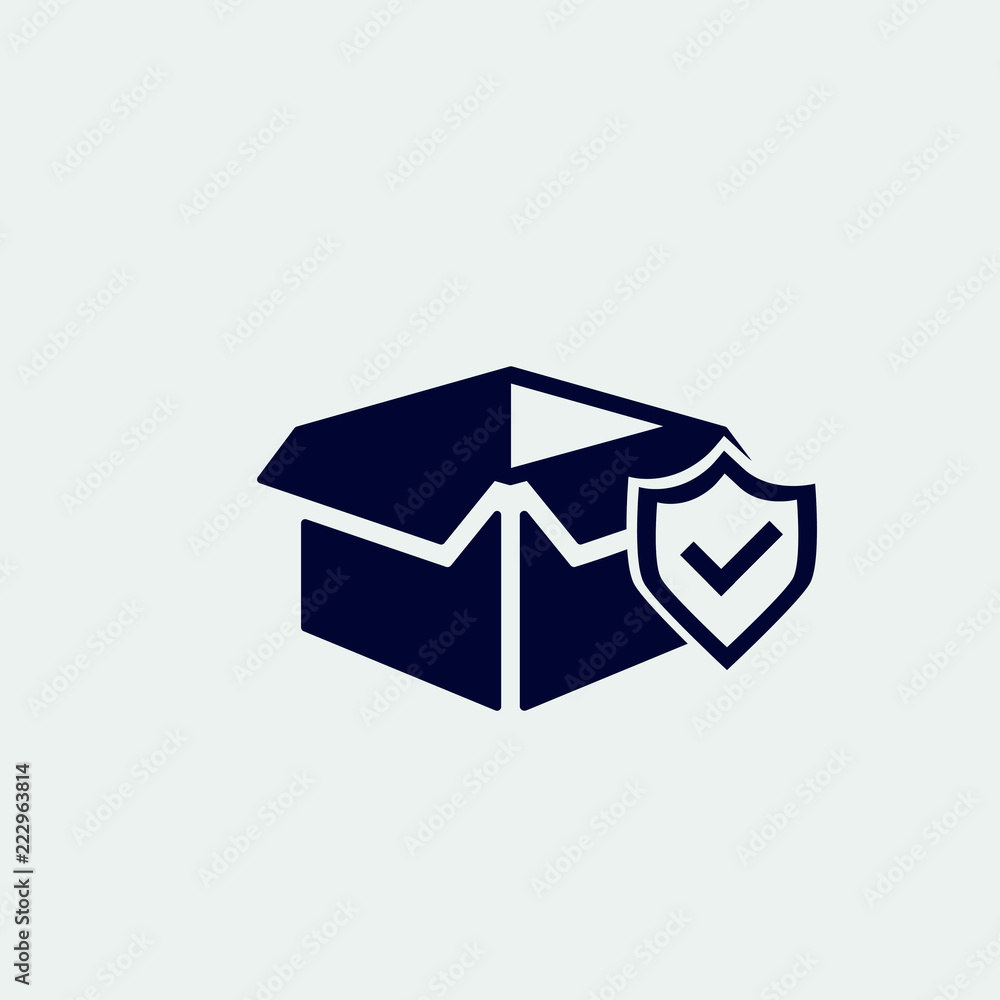 box icon, vector illustration. flat icon box icon, vector illustration. flat icon