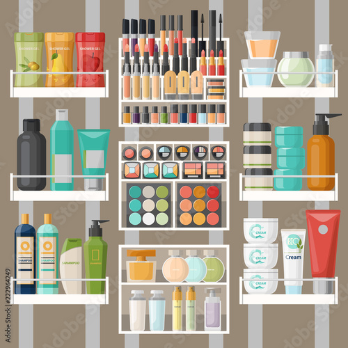 Cosmetic and bathroom products, woman cosmetic