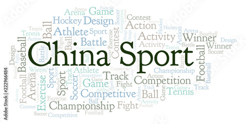 China Sport word cloud.