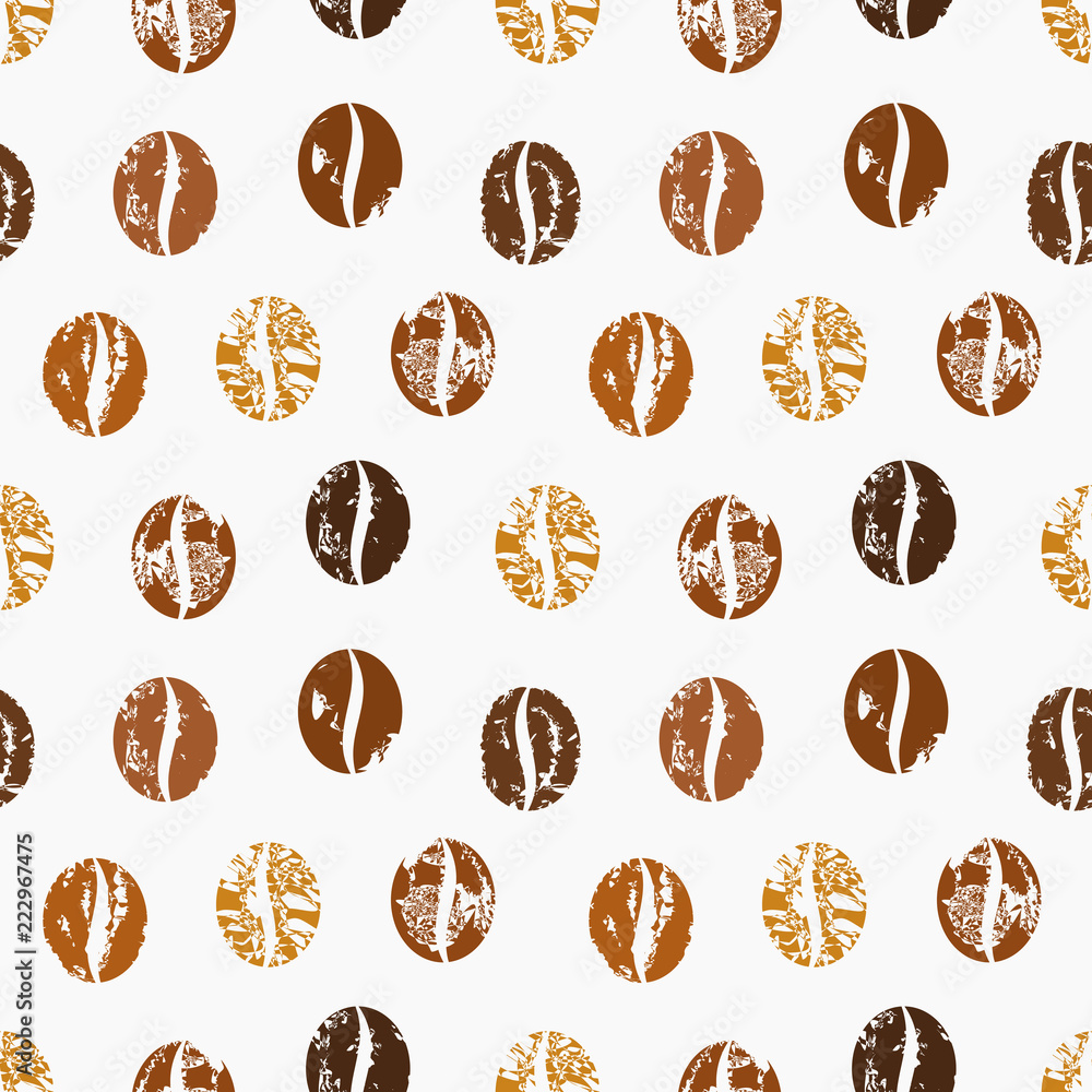 Coffee beans seamless pattern Coffee beans seamless pattern