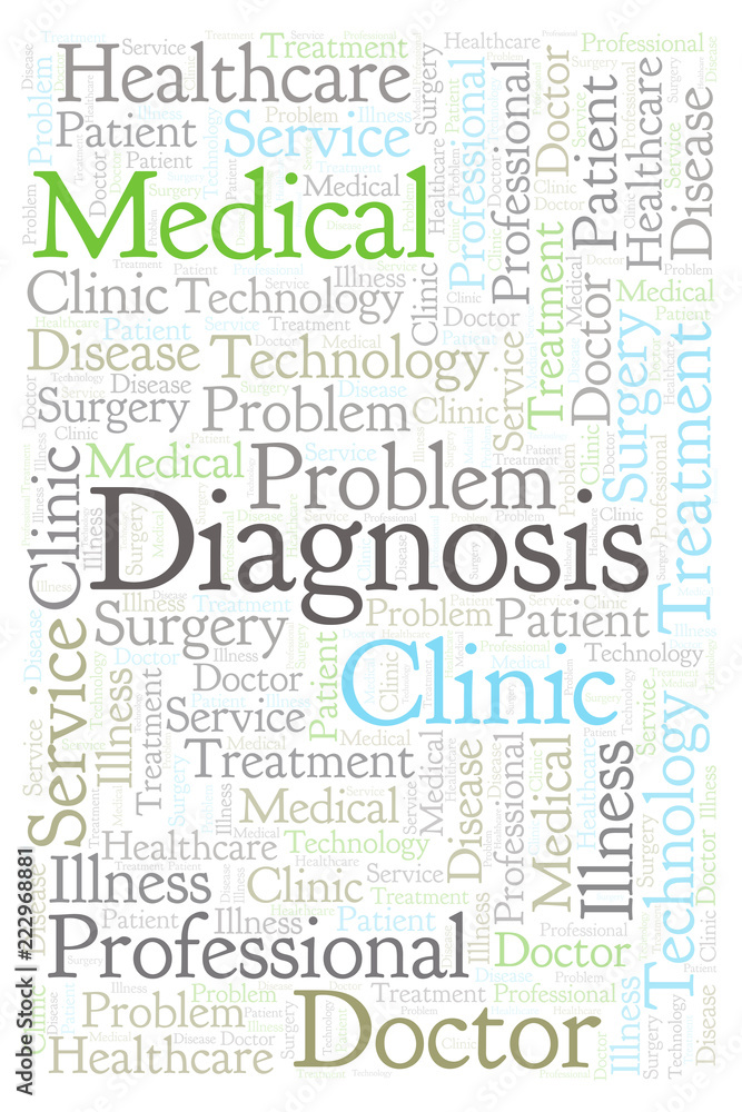 Diagnosis word cloud.