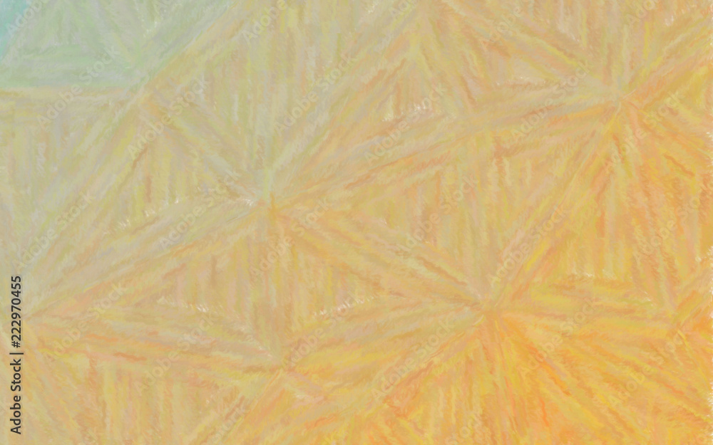 Fototapeta premium Illustration of marigold and yellow Crayon background.
