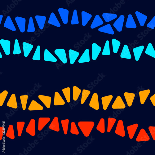 Colorful stained glass tria...