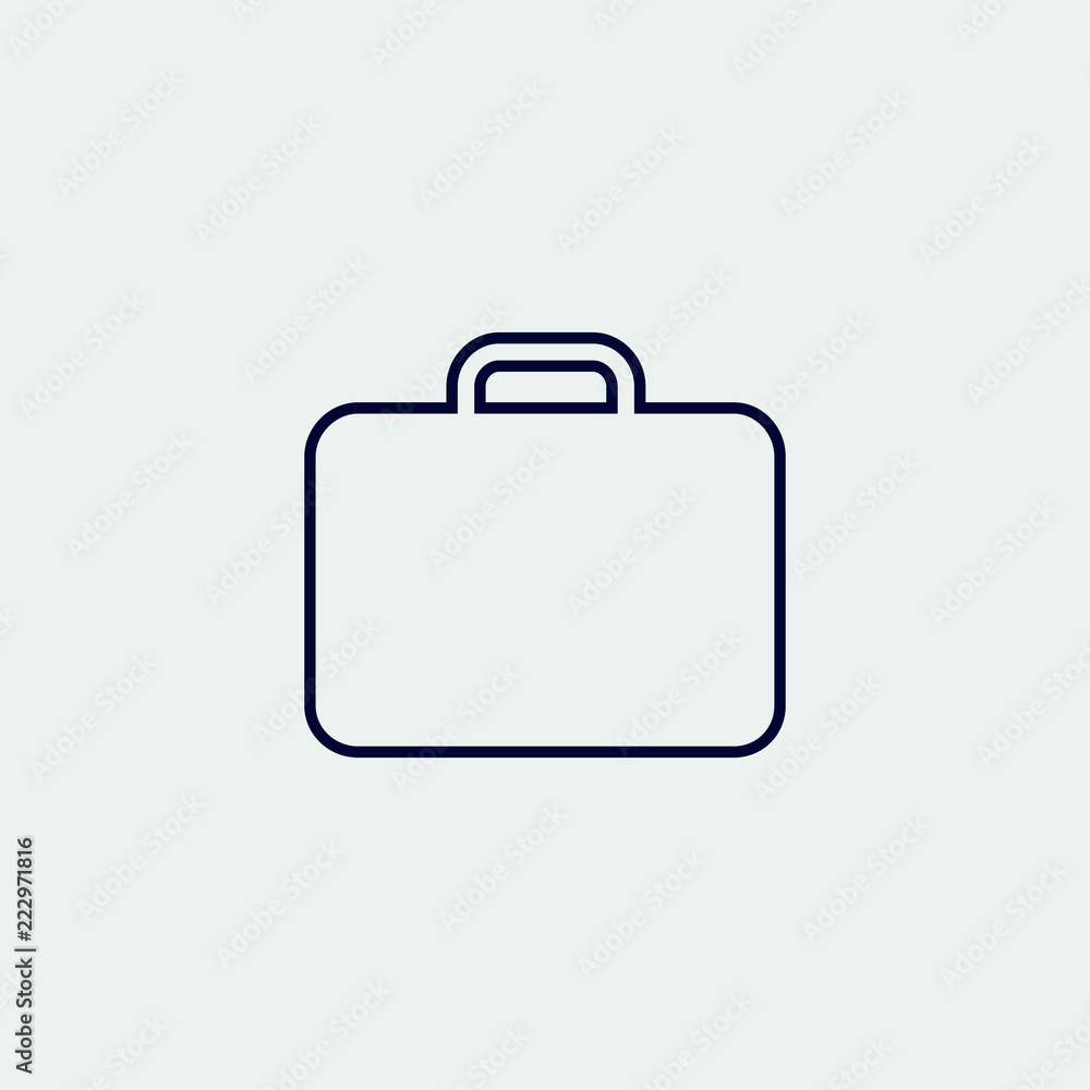 suitcase icon, vector illustration. flat icon suitcase icon, vector illustration. flat icon