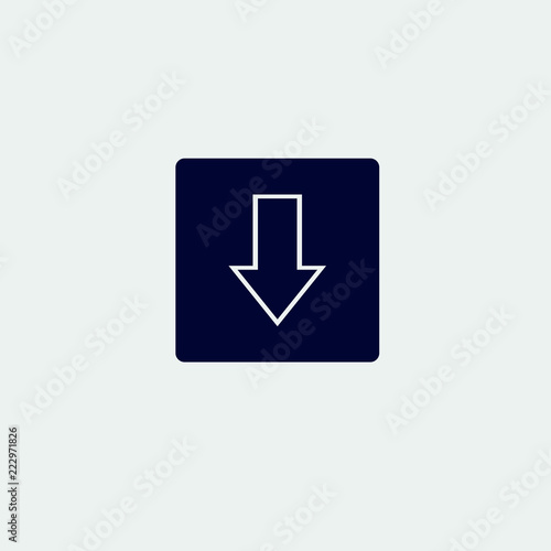 Free Download download icon, vector illustration - GFXLoad