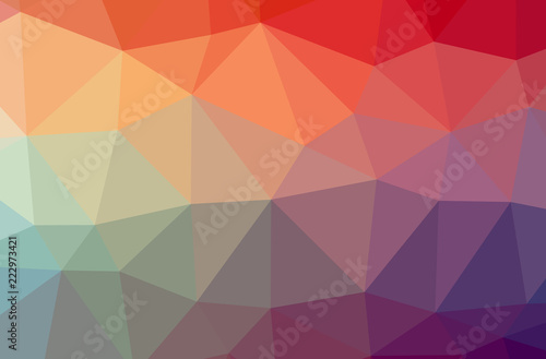 Illustration of red abstract low poly elegant multicolor background.