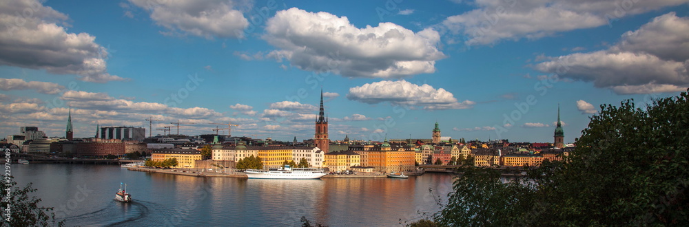 Panorama of Stockholm,Sweden