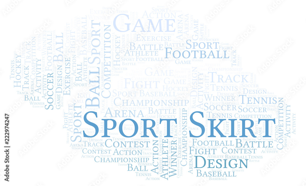 Sport Skirt word cloud. Sport Skirt word cloud.