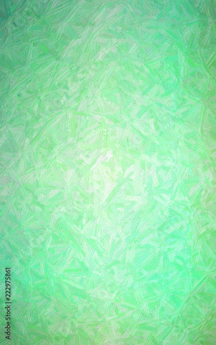 Illustration of Vertical green Oil Paint with bristie brush background.