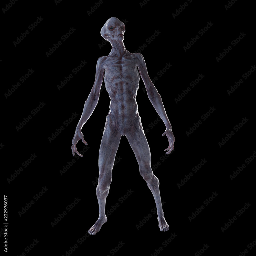 3d rendered illustration of a humanoid alien 3d rendered illustration of a humanoid alien