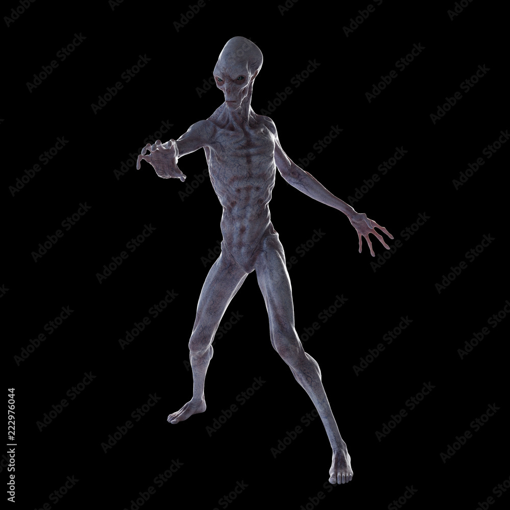 3d rendered illustration of a humanoid alien 3d rendered illustration of a humanoid alien