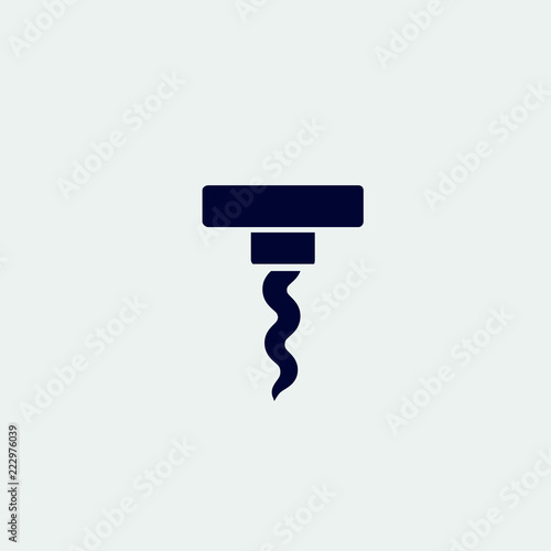 crockscrew icon, vector illustration. flat icon photo